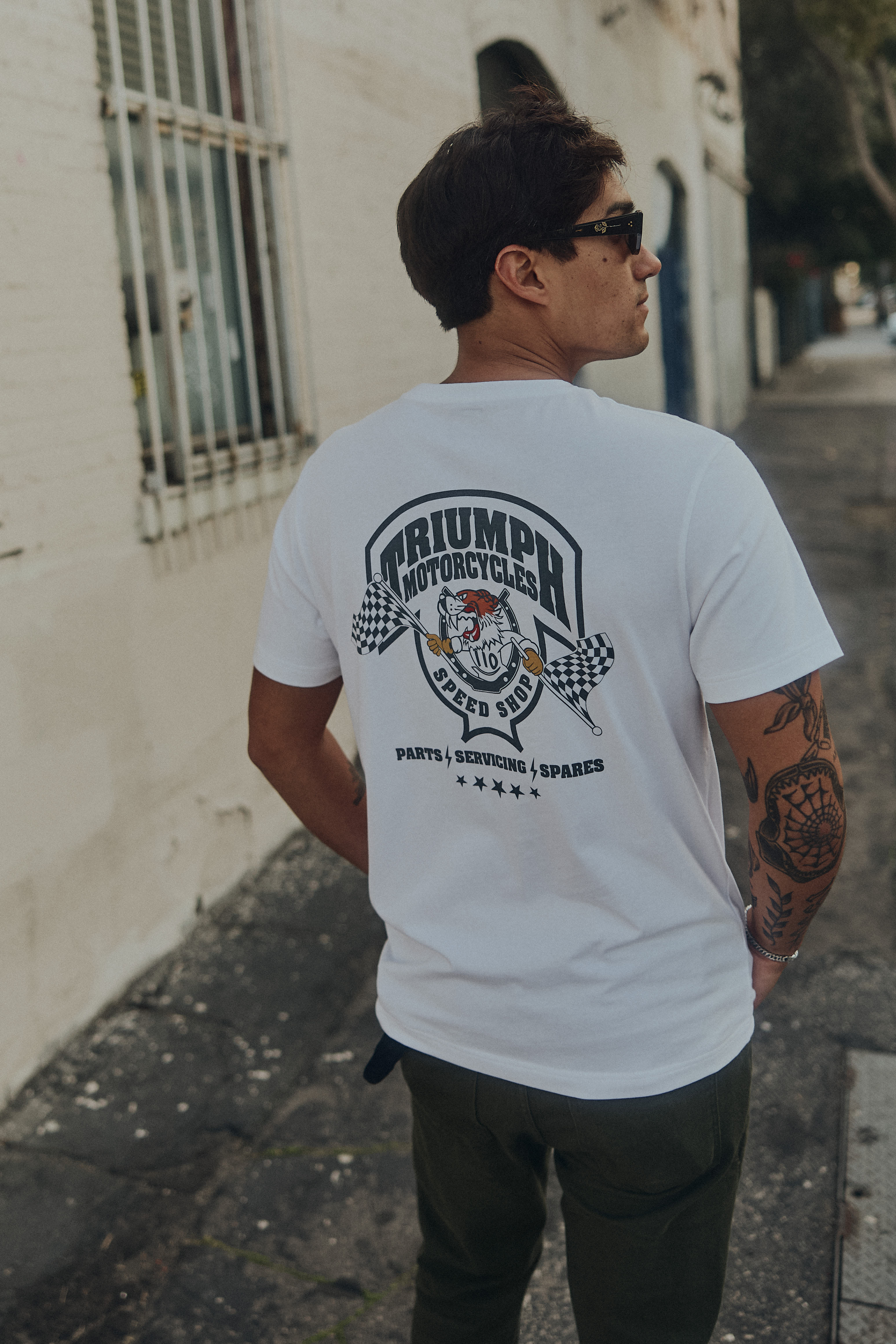 Games Tee in White | Casual Clothing